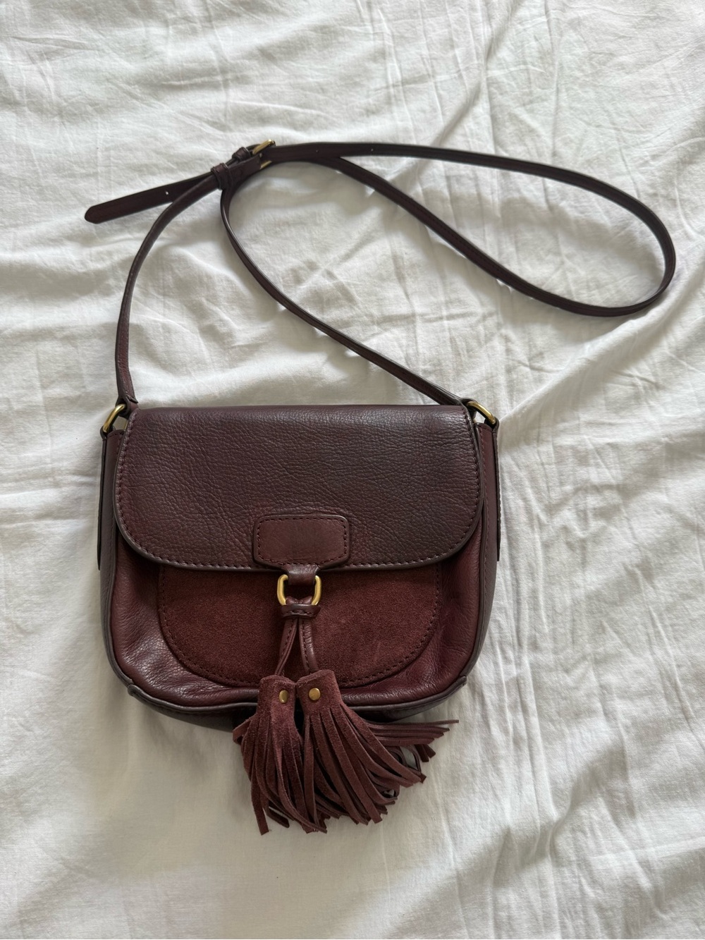 Frye Tassel Crossbody Purse